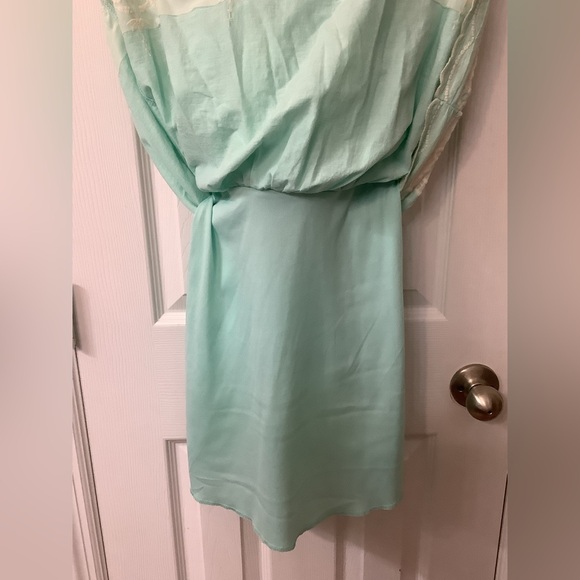 Jodi Kristopher Size 1 Strapless Mint Green Short Dress